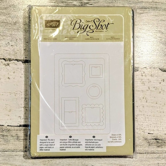 STAMPIN' UP! SIZZIX BIGS L PEEKABOO Frame Die Windows Scrapbooking - Picture 1 of 13